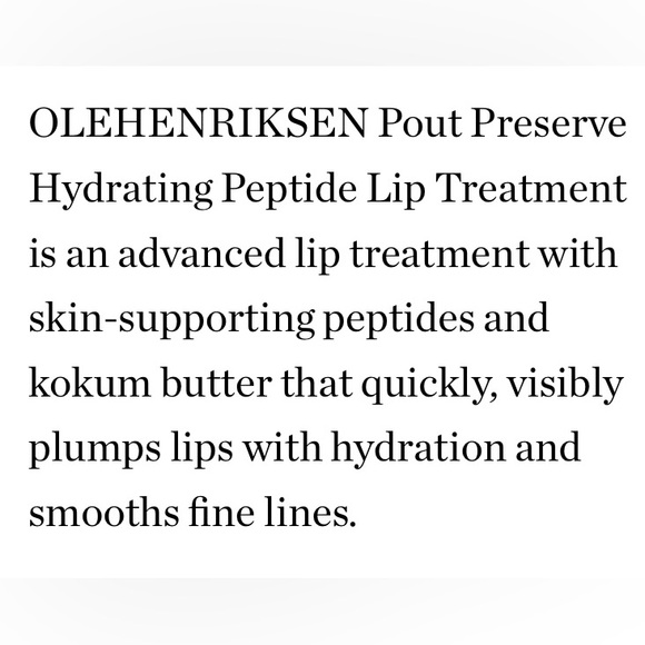 OleHenriksen Pout Preserve Hydrating Peptide Lip Treatment Cocoa Crème - Picture 4 of 14
